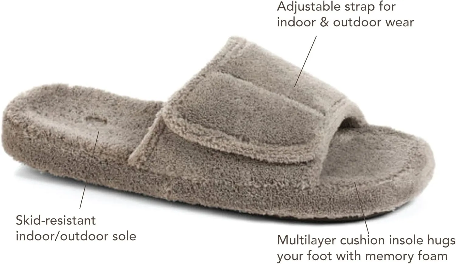 Acorn Men's Spa Slide Slipper Mn
