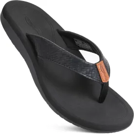 AEROTHOTIC Flip Flops Arch Support Womens  Slip On Recovery Plantar Fasciitis Relief Orthotic Slippers  Lightweight Thong Cushioning Sandals Women  Indoor Outdoor Beach Yoga Mat Footbed Footwear