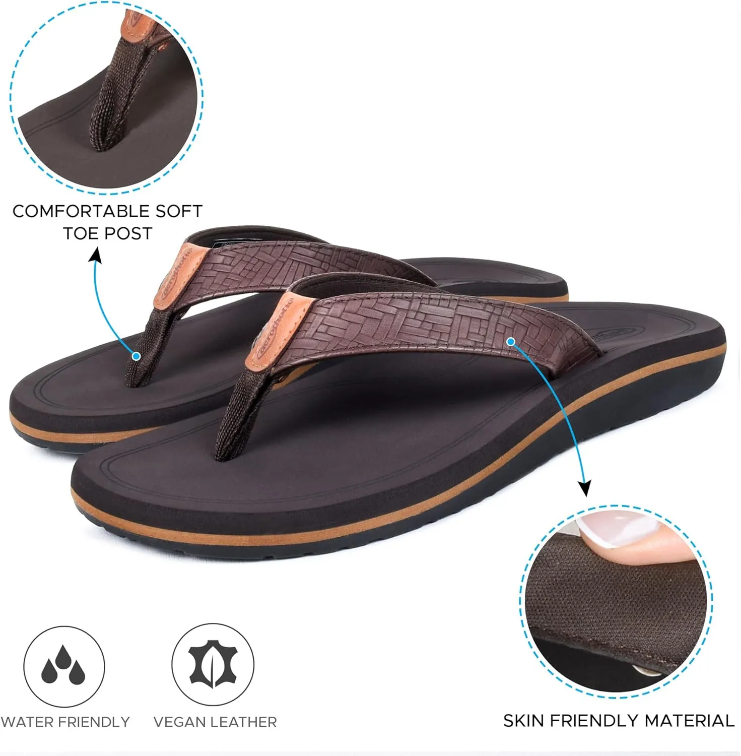 AEROTHOTIC Flip Flops Arch Support Womens  Slip On Recovery Plantar Fasciitis Relief Orthotic Slippers  Lightweight Thong Cushioning Sandals Women  Indoor Outdoor Beach Yoga Mat Footbed Footwear
