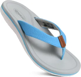 AEROTHOTIC Flip Flops Arch Support Womens  Slip On Recovery Plantar Fasciitis Relief Orthotic Slippers  Lightweight Thong Cushioning Sandals Women  Indoor Outdoor Beach Yoga Mat Footbed Footwear