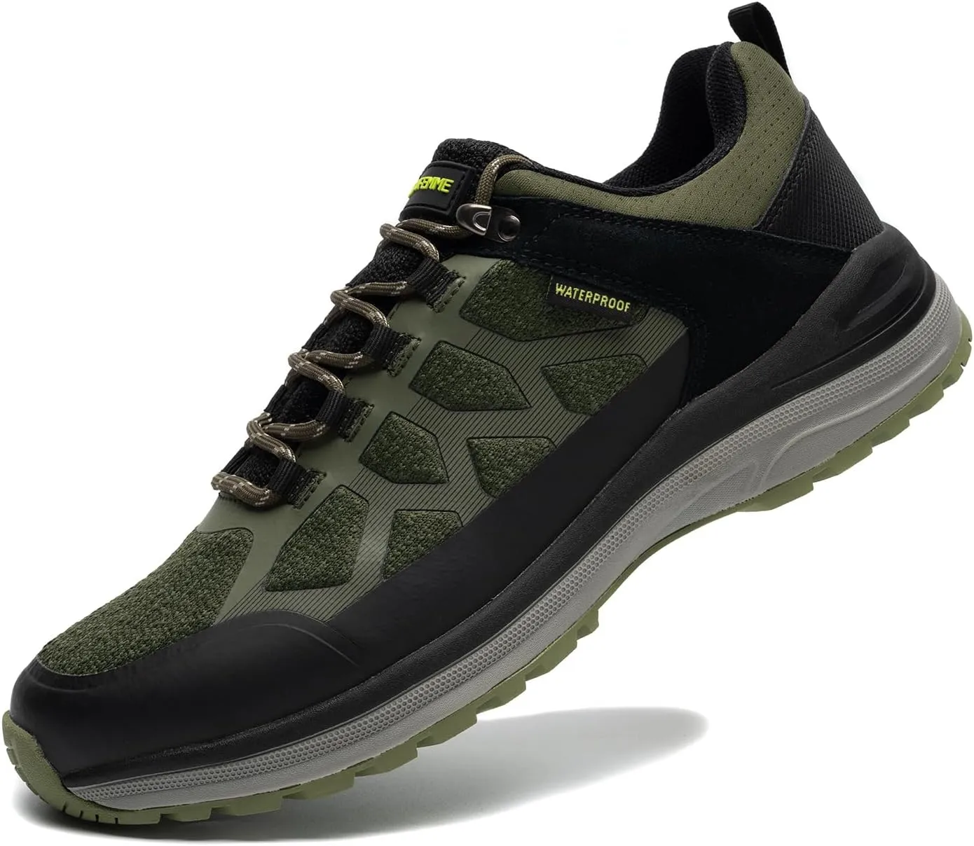ANJOUFEMME Waterproof Hiking Shoes for Men Lightweight Breathable Trekking Trails Shoes Outdoor