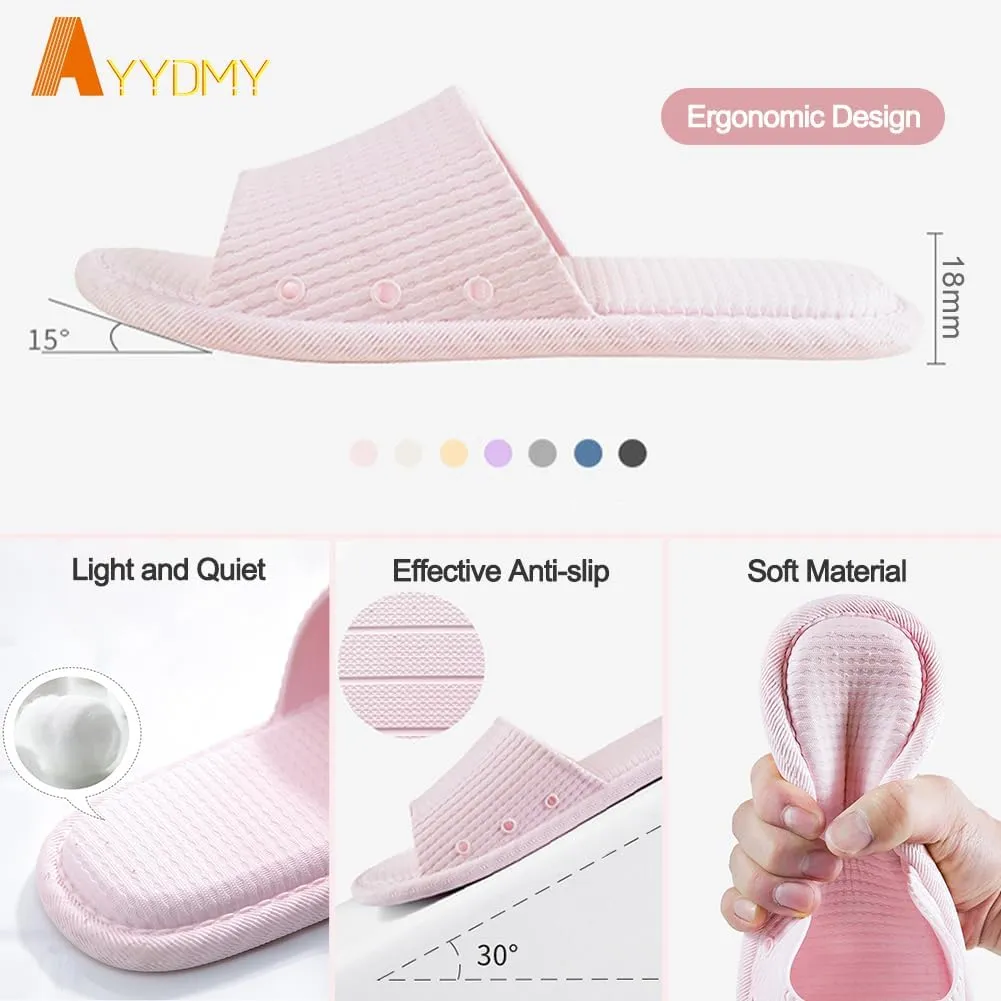 AYYDMY Comfort Shower Shoes, Non Slip Quick Drying Bathroom Slippers for Women Men Unisex, Soft Platform Cushion Slide Sandals for Living Room, Pool, Beach, SPA, Public Showers, Indoor, Outdoor