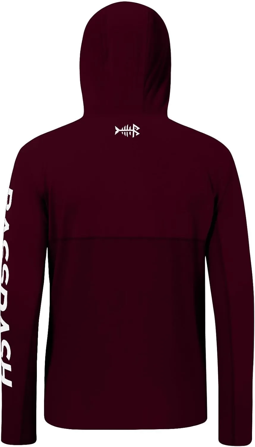 BASSDASH UPF 50  Men??s UV Sun Protection Long Sleeve Performance Fishing Hoodie Hooded Shirts