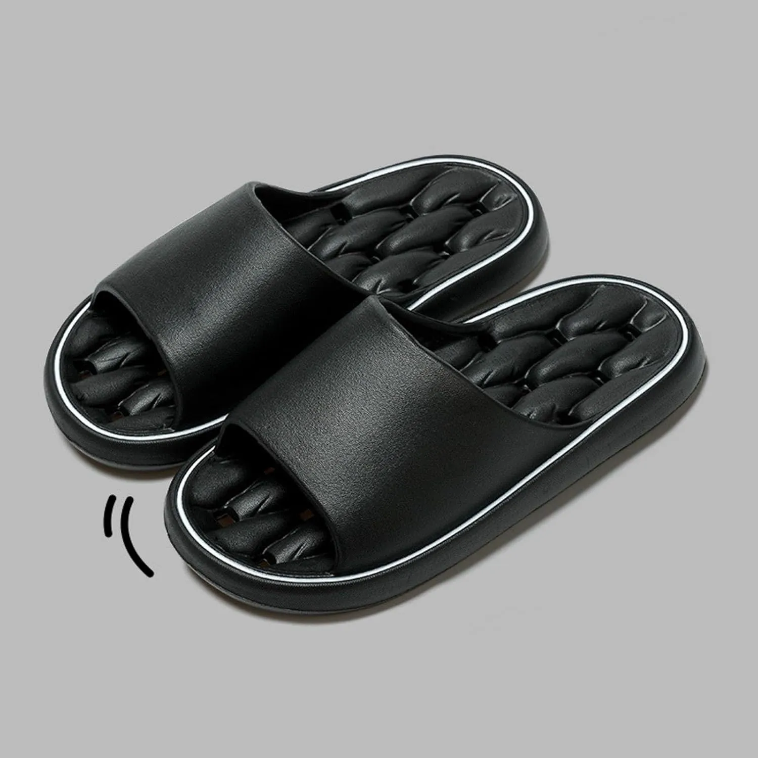 Bath Slippers Mens Cloud Slides Womens Shower Shoes Bathroom Slipper Non Slip Quick Drying Non-Slip