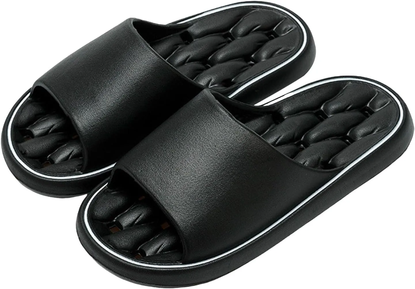 Bath Slippers Mens Cloud Slides Womens Shower Shoes Bathroom Slipper Non Slip Quick Drying Non-Slip