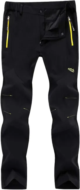 BenBoy Women's Outdoor Waterproof Windproof Fleece Slim Cargo Snow Ski Hiking Pants