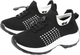 Comfort Wear Orthowear Shoes for Women Men Orthopedic Cushion Shoes Anti-Slip Air Nurse Shoe Breathable Mesh Fashion Sneakers for Women Plantar Fasciitis Unisex Adjustable Elastic Strap Trainers