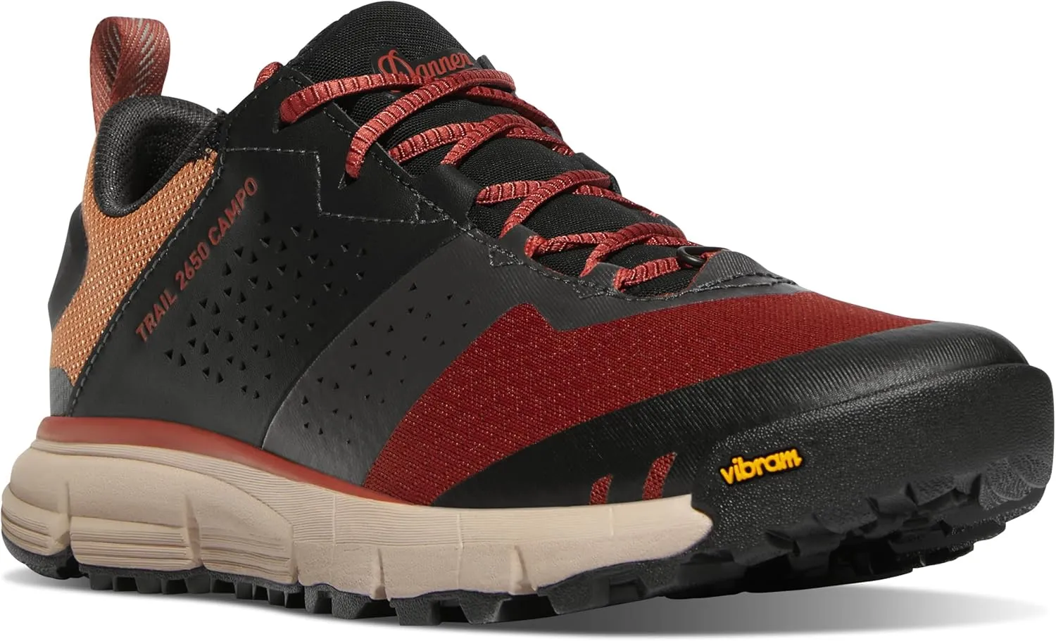 Danner Trail 2650 Campo 3" Hiking Shoes for Men - Leather and Textile Upper with Mesh Lining, Comfort Footbed, PlyoGo Midsole, and Traction Outsole