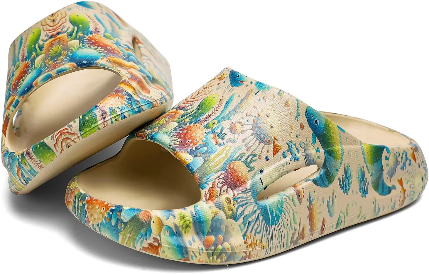 DAYUMKOU Toddler Boy Sandals Girls Footwear Cute Open Toe Beach Slides Indoor Outdoor Kids Slippers Lightweight Pool Shoes
