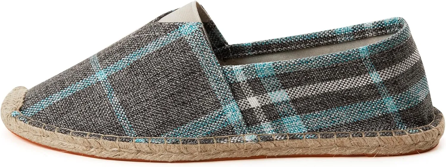 Espadrilles for Men with Flat Slip-on Fashion Casual Classic Canvas