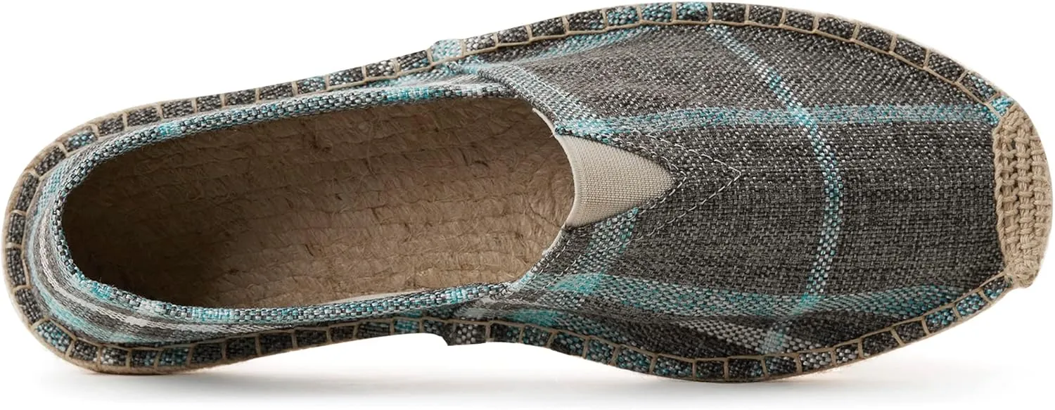 Espadrilles for Men with Flat Slip-on Fashion Casual Classic Canvas