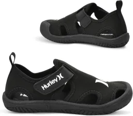Hurley Kona Toddler Water Shoes - Beach Essentials, Girls and Boys Closed Toe Sandals, Lightweight, Breathable, Kids Water Shoes with Non-Slip Sole and Adjustable Straps, Outdoor Toddler Swim Shoes