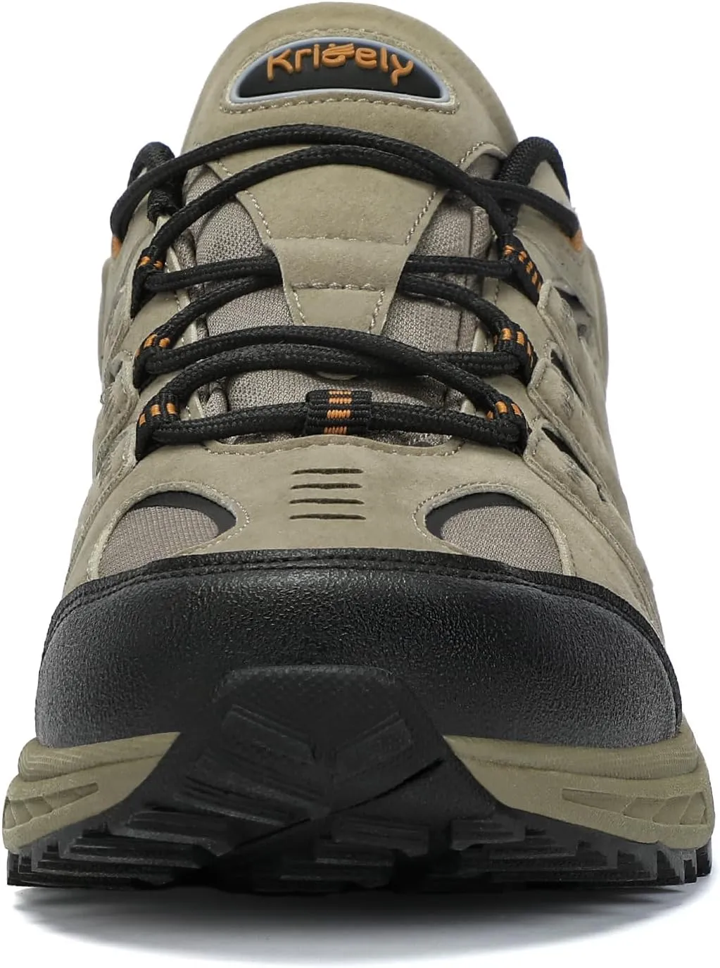 Kricely Men's Low Top Hiking Shoes Waterproof Suede Lightweight Anti Slip Trekking Shoes for Outdoor Trailing Camping Backpacking Running Walking