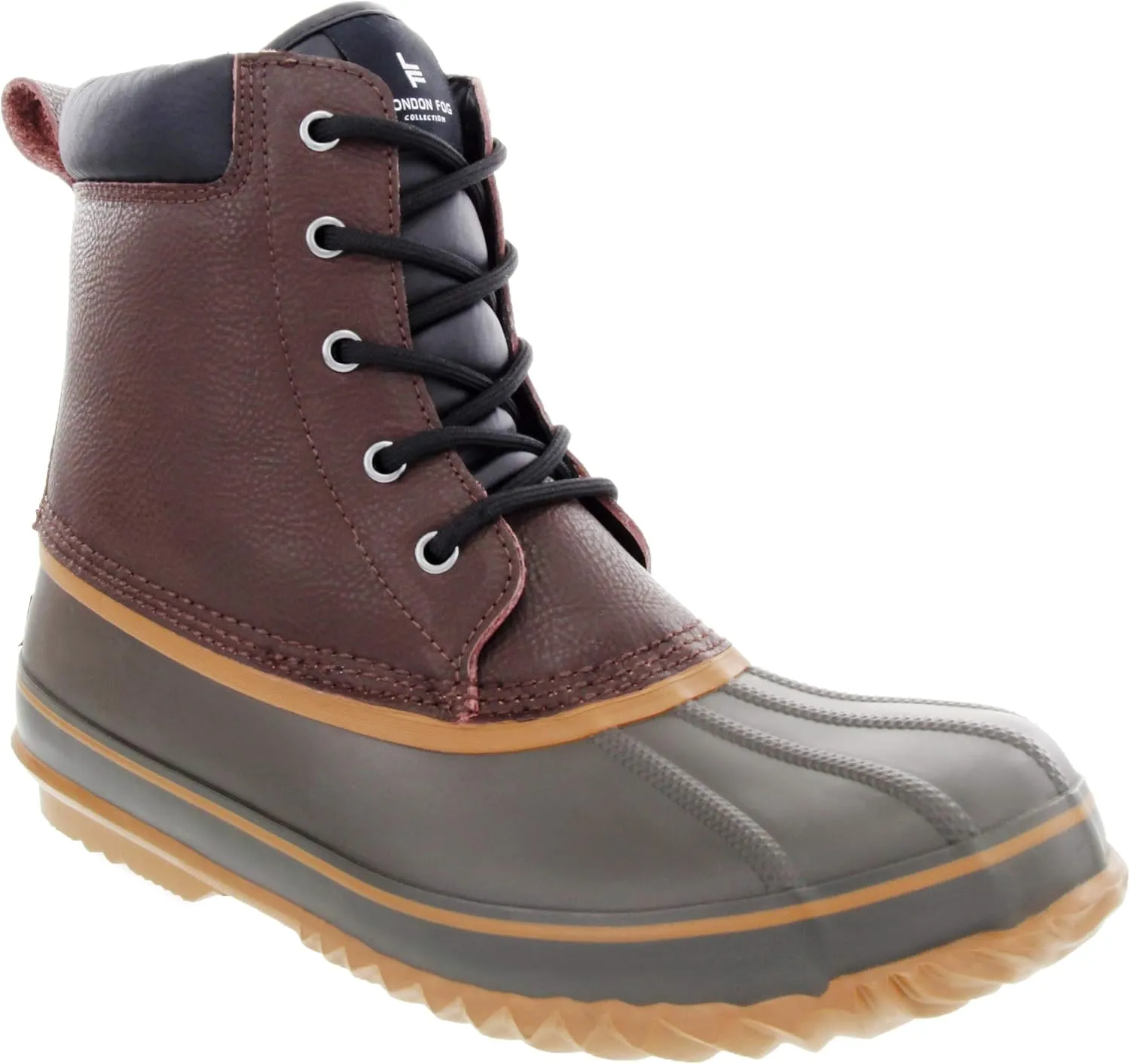 LONDON FOG Mens Ashford Waterproof and Insulated Duck Boot