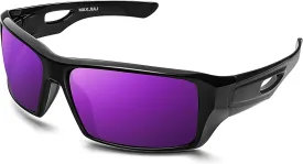 MAXJULI Polarized Wrap Around Sports Sunglasses for Big Heads Men Women UV400 Protection Sun Glasses 8232