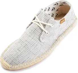 Men's Lace up Casual Canvas Slip on Flat Espadrille Shoes