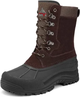 NORTIV 8 Men's Insulated Waterproof Winter Snow Boots