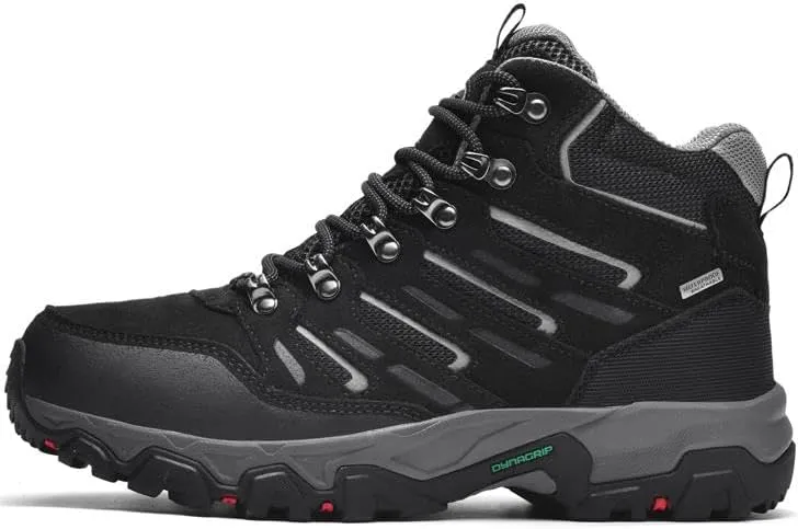 ROCKMARK Men's Waterproof Hiking Boots Lightweight Anti-Slip Mid Ankle Trekking Shoes for Outdoor Backpacking, Mountaineering & Rugged Terrain