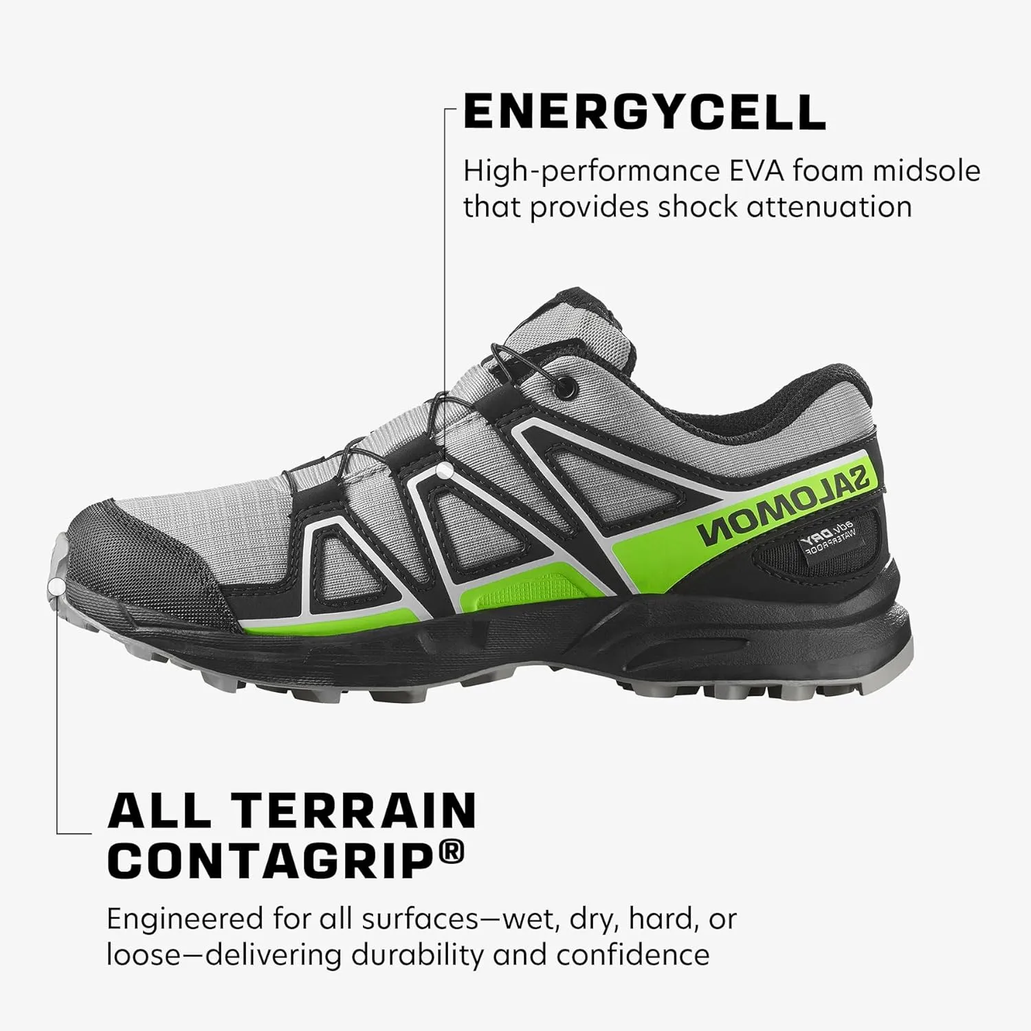 Salomon Junior SPEEDCROSS CLIMASALOMON WATERPROOF Outdoor Shoes for Kids
