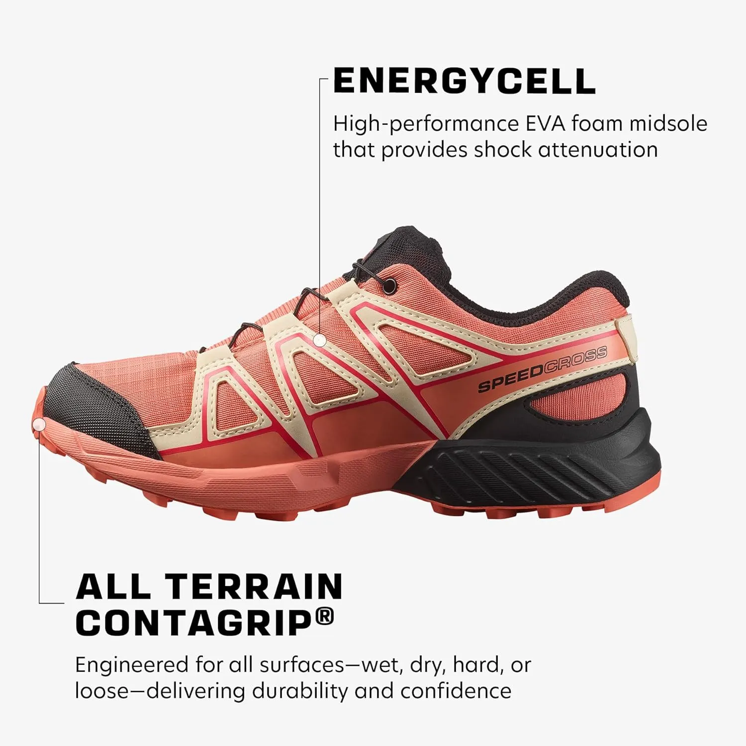 Salomon Junior SPEEDCROSS CLIMASALOMON WATERPROOF Outdoor Shoes for Kids