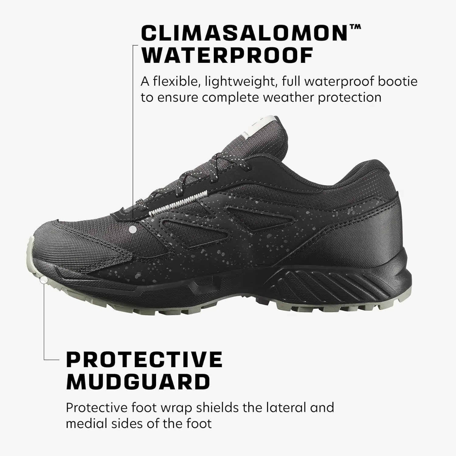 Salomon Unisex Junior Outway Climasalomon Waterproof Trail Shoes for Kids