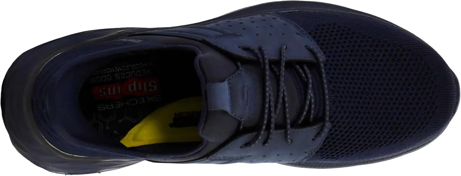 Skechers Men's Garner-Newick 210803 Low Profile Bungee Lace Slip-Ins