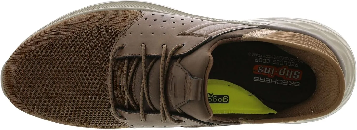Skechers Men's Garner-Newick 210803 Low Profile Bungee Lace Slip-Ins