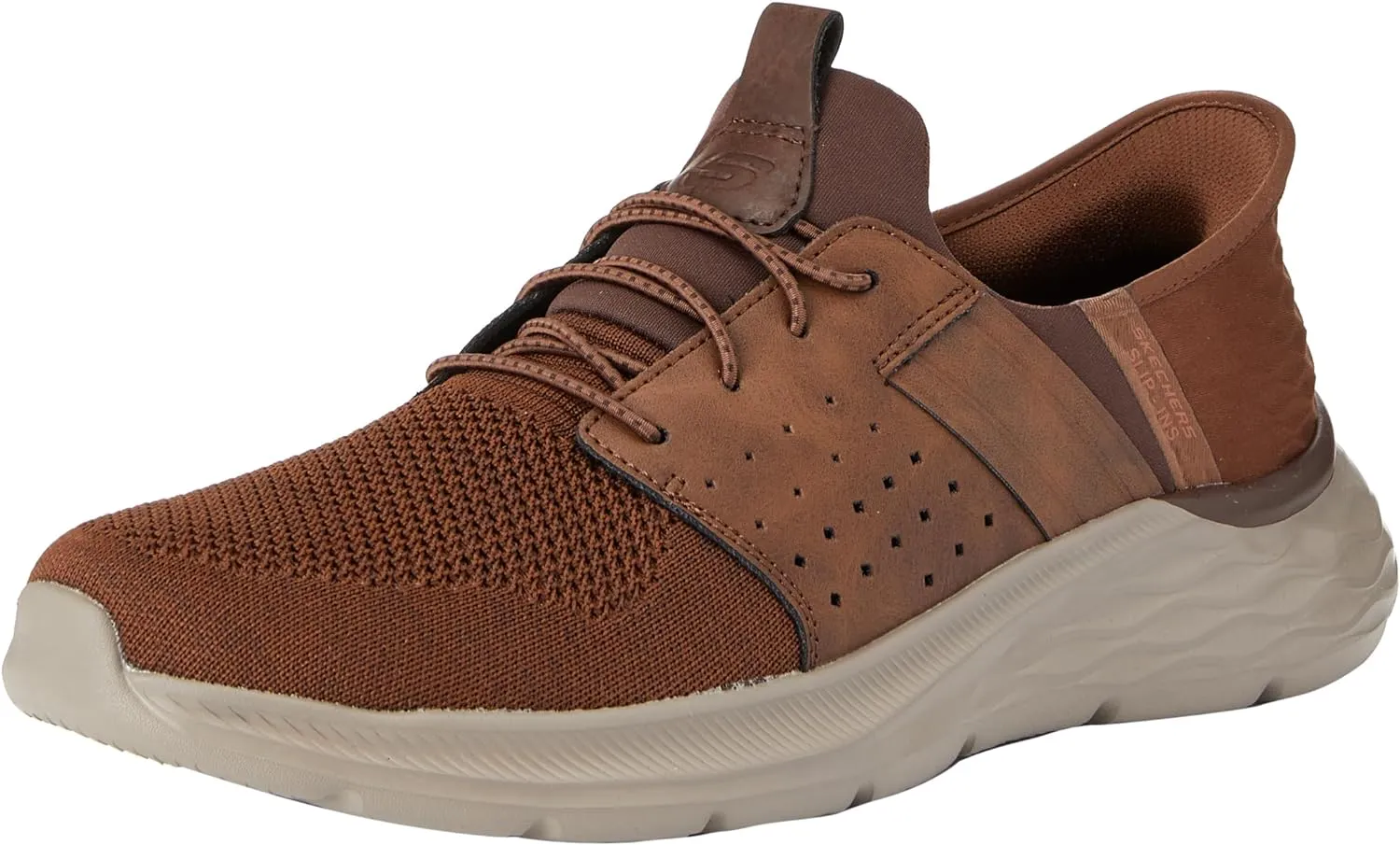 Skechers Men's Garner-Newick 210803 Low Profile Bungee Lace Slip-Ins