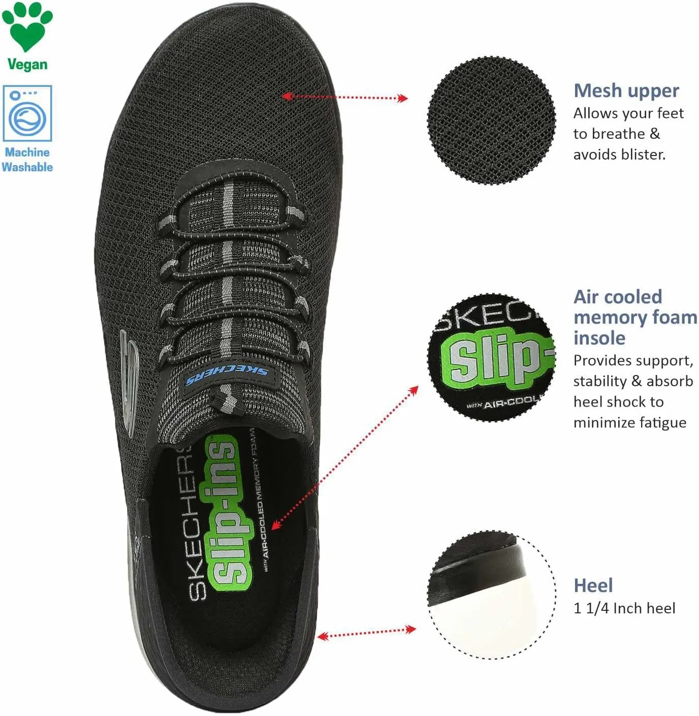 Skechers Mens Summits High Range Slip-in