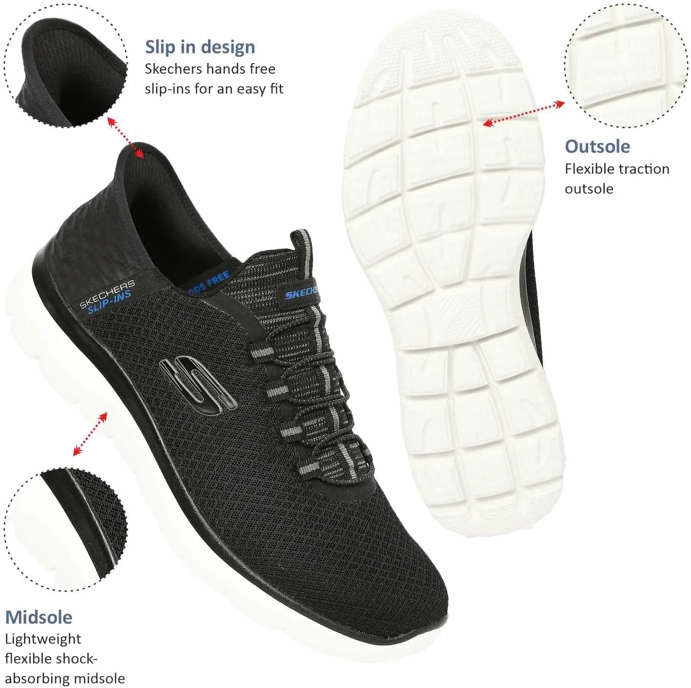 Skechers Mens Summits High Range Slip-in