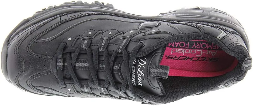 Skechers Women's D'Lites Fresh Start Memory Foam Lace-up Sneaker Fashion
