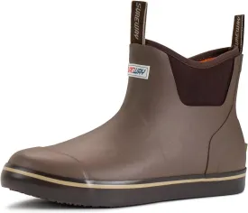 SUREWAY Men's Deck Boots Professional Non-Slip Fishing & Ankle Boating Boot Waterproof Rain Boots, Lightweight Neoprene Rubber Deck Boots