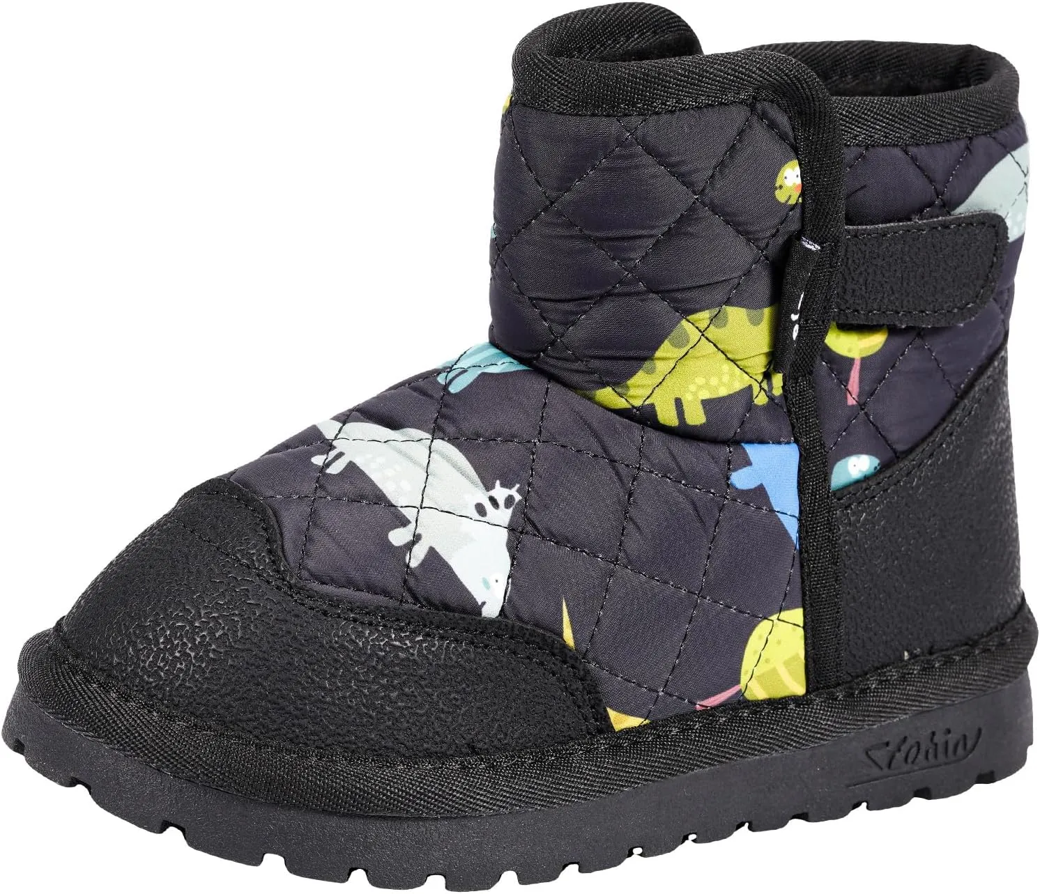 TZJS Boys Girls Winter Boots Kids Lightweight Outdoor Hiking Warm Snow Boot Faux Fur Lined Cold Weather Shoes for Toddler/Little Kids