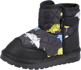 TZJS Boys Girls Winter Boots Kids Lightweight Outdoor Hiking Warm Snow Boot Faux Fur Lined Cold Weather Shoes for Toddler/Little Kids