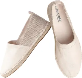 VOLIRIN & KAMMV Closed Toe Comfortable Canvas Slip on Flat Espadrilles for Men