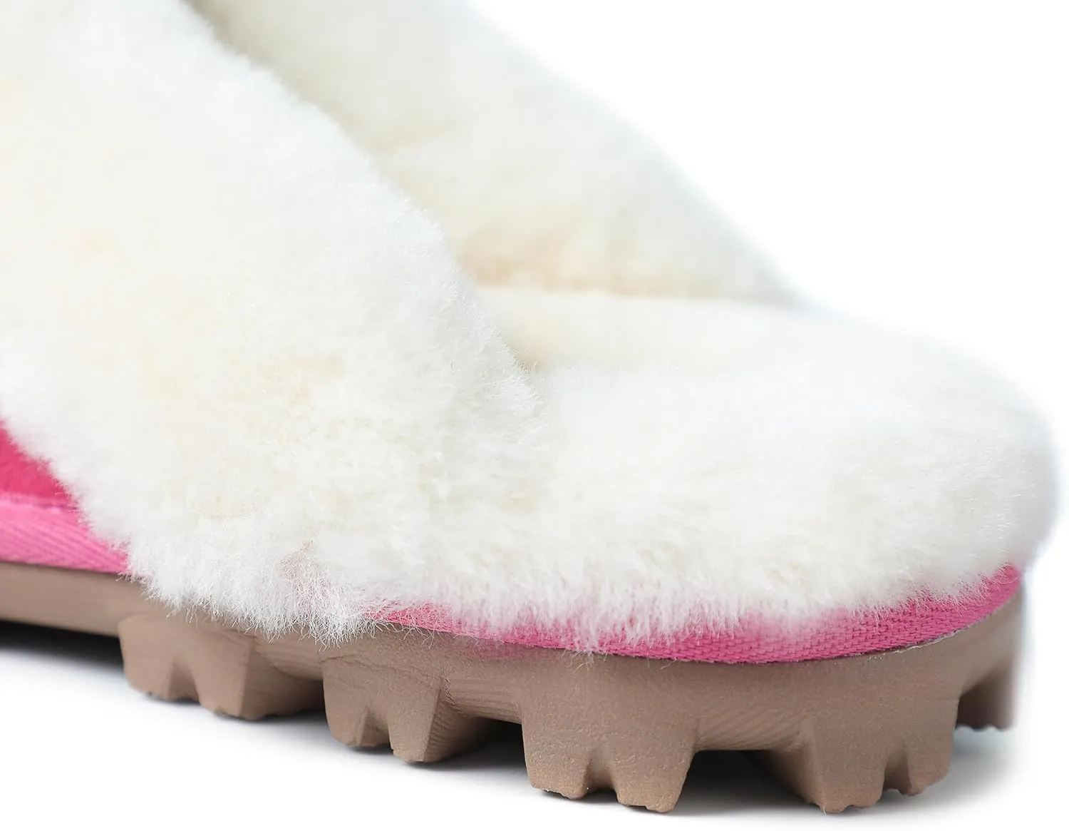 WaySoft Genuine Australian Sheepskin Women Slippers, 100% Shearling Hard Bottom Slippers for Women Indoor and Outdoor Warm Fuzzy Wool Slippers