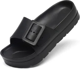 Women's Platform & Wedge Sandals with Arch Support for Woman Slides Comfort Lightweight Outdoor Slippers Ultra Cushion